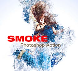 极品PS动作－烟雾散离(含高清视频教程)：Smoke Photoshop Action
